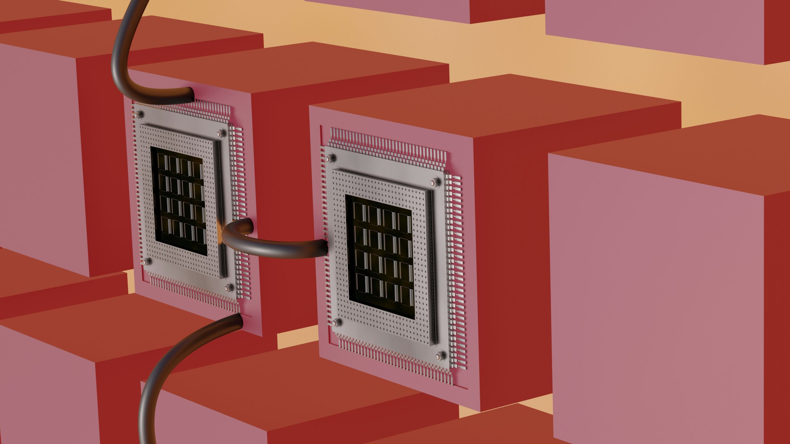 Illustration showing disconnected devices in a workflow